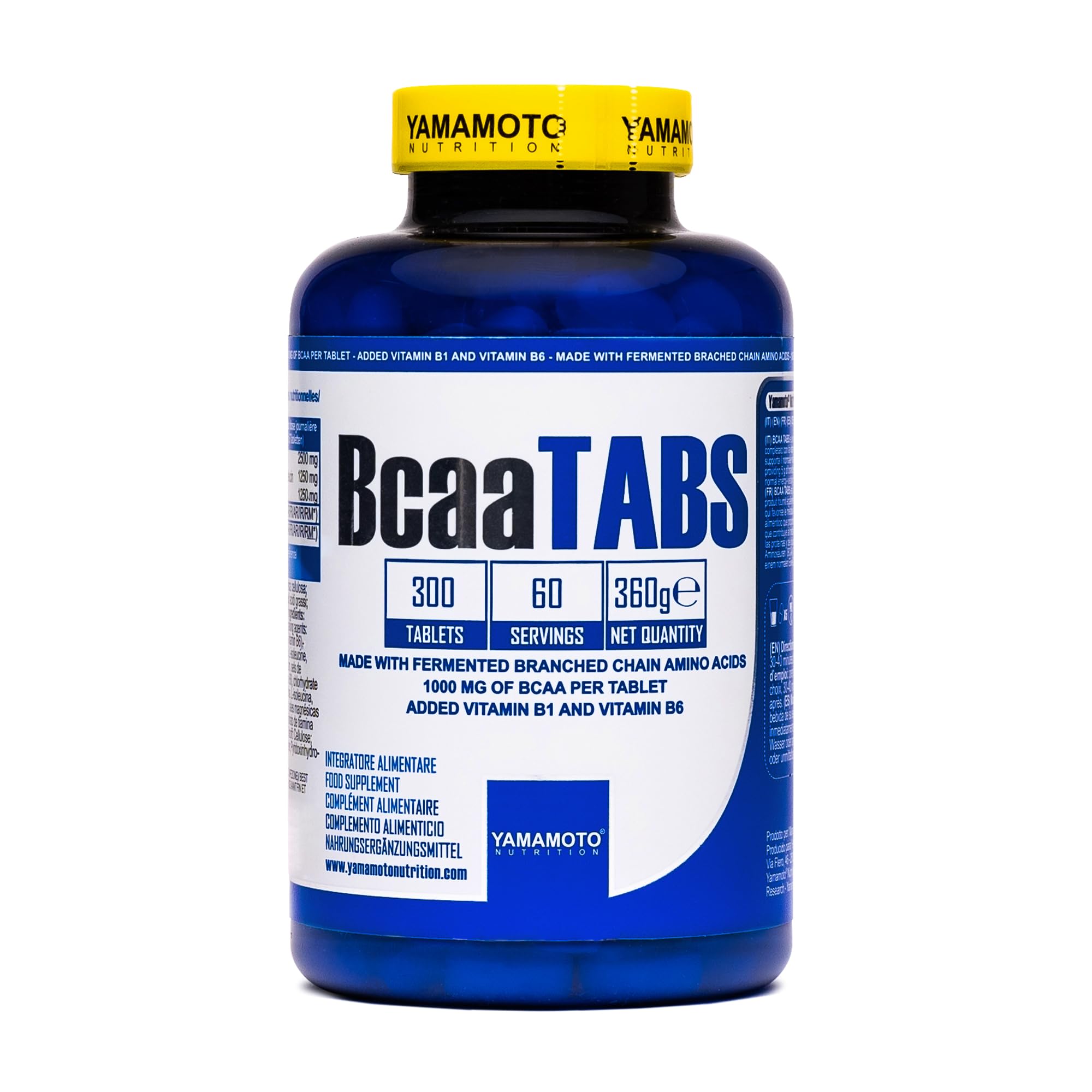 YAMAMOTO Aminoacidi e BCAAs Bcaa TABS compresse 500 pezzi rapporto 2:1:1