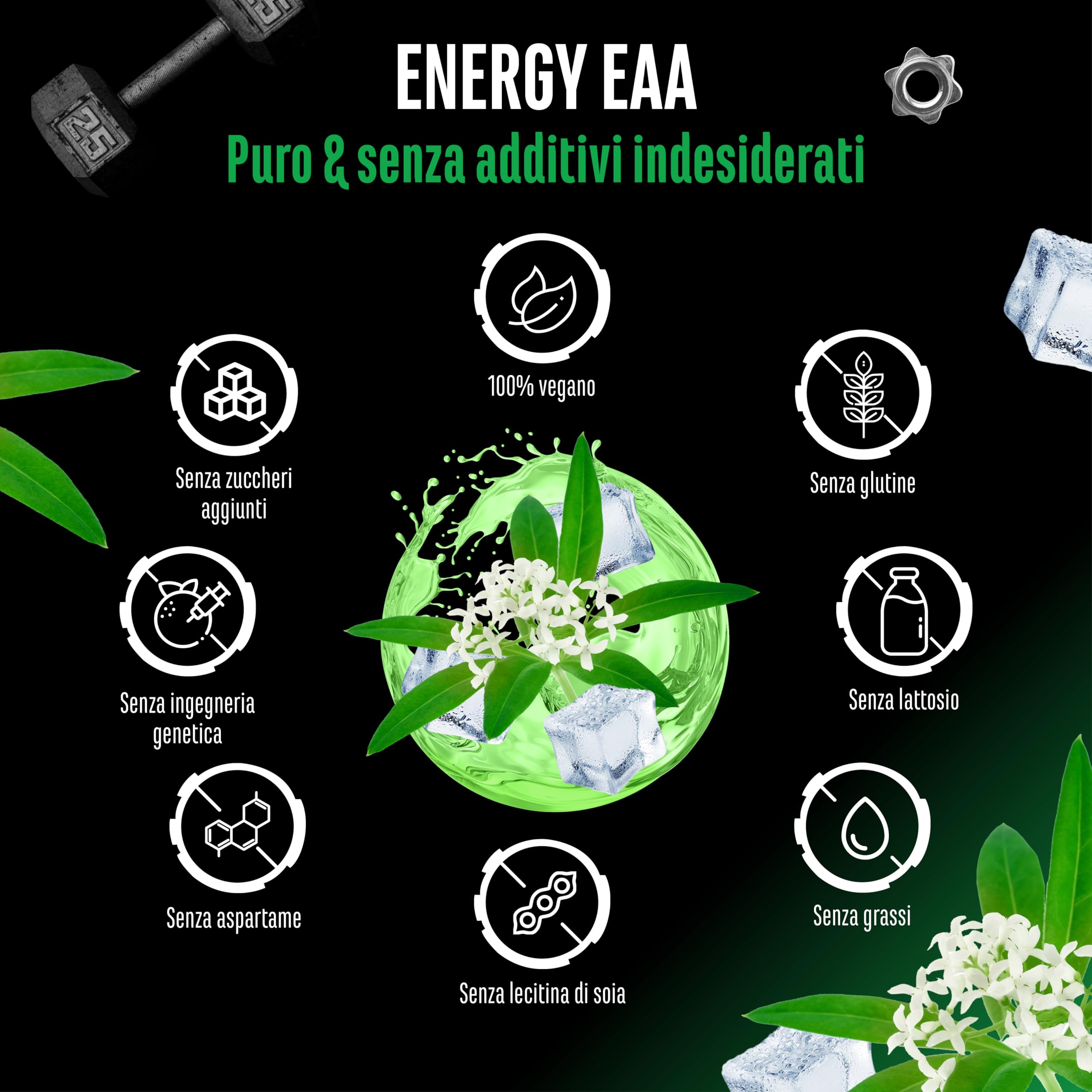 Elite Pre-Workout & Pump EAA Energy Mix bevanda in polvere 500 g Asperula