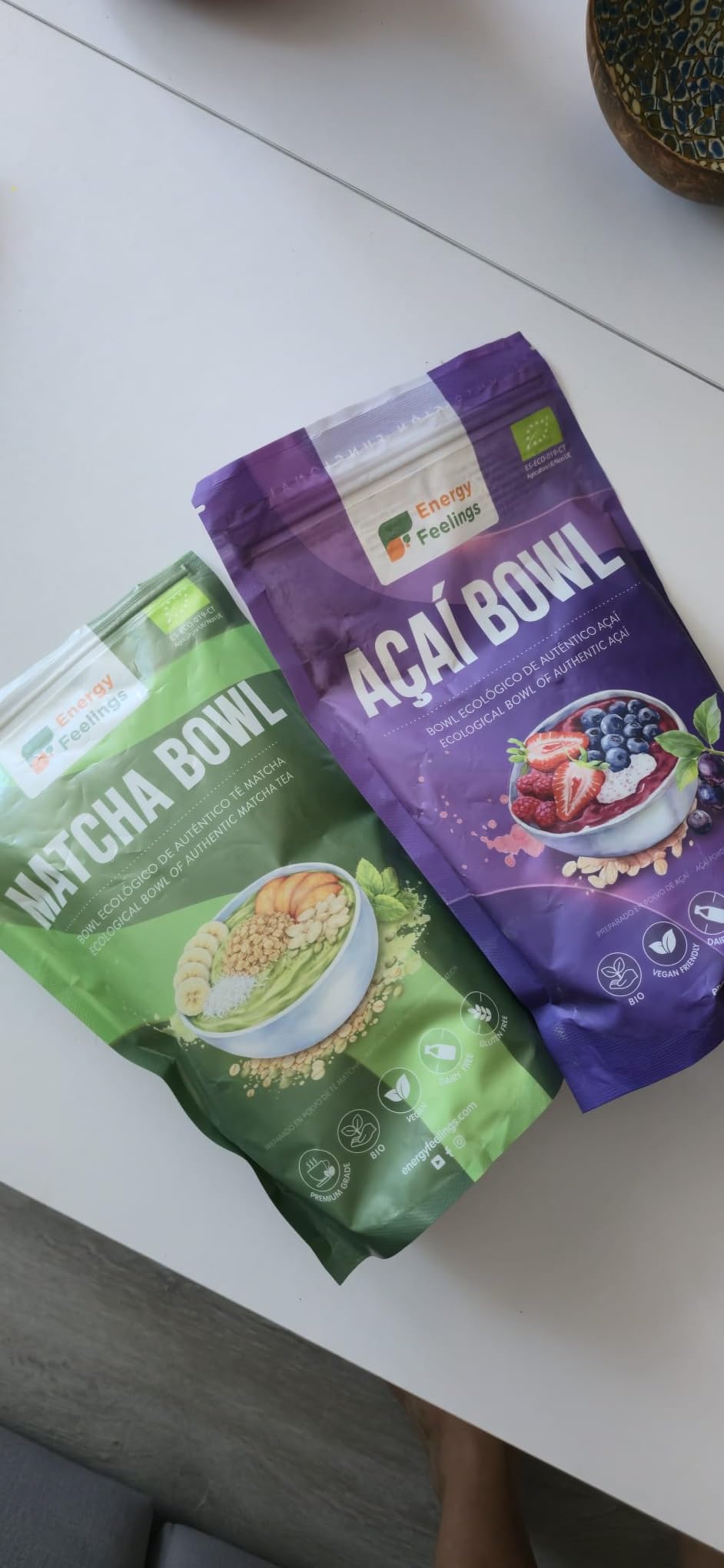 Energy Feelings Preparato per Açaí Bowl Bio 500 g con avena e cocco