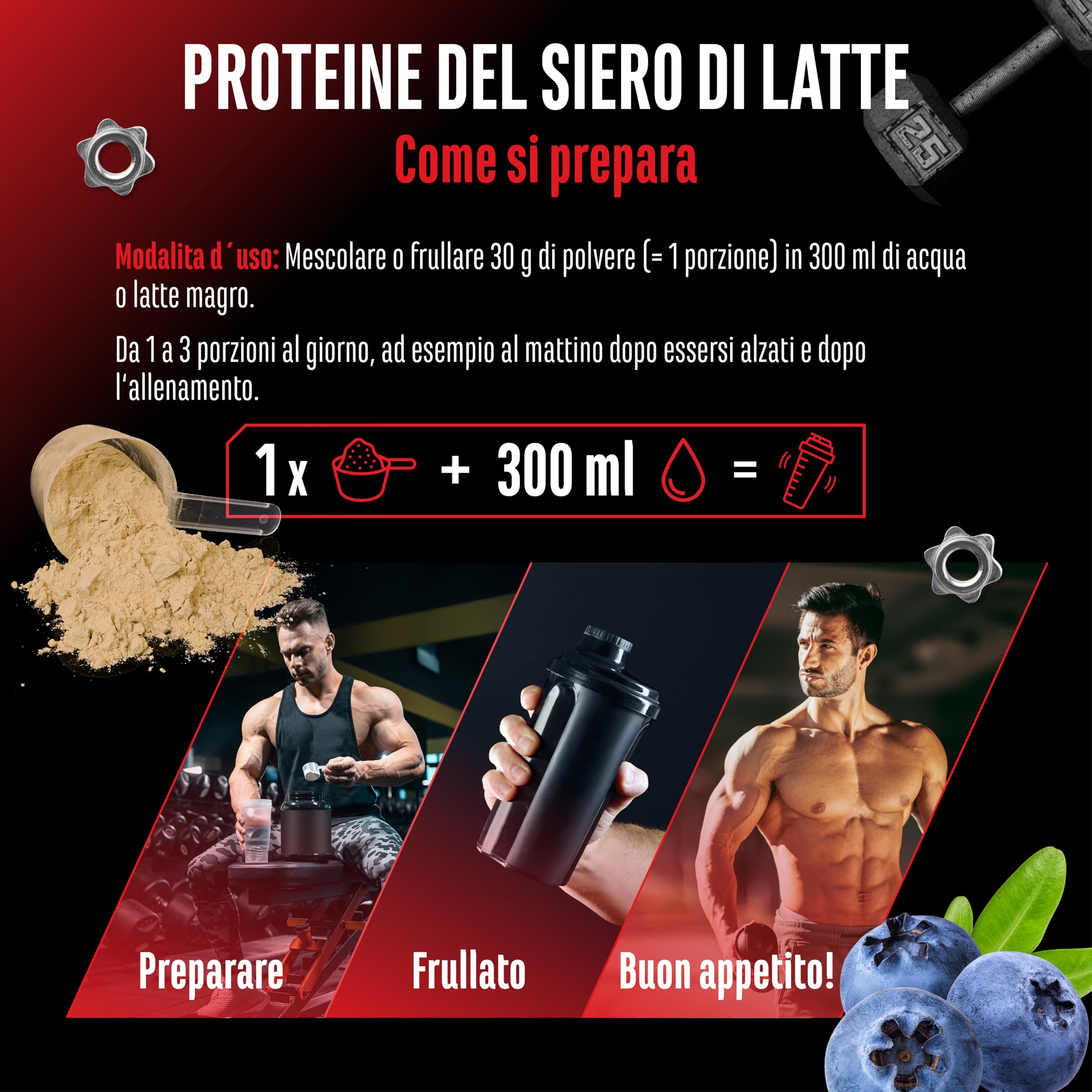 Elite Whey Protein proteine in polvere 1000 g Blueberry Milk con isolato