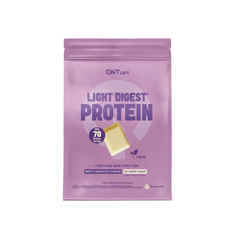 QNT Light Digest Whey Protein whey cioccolato belga 500 g 11 gusti