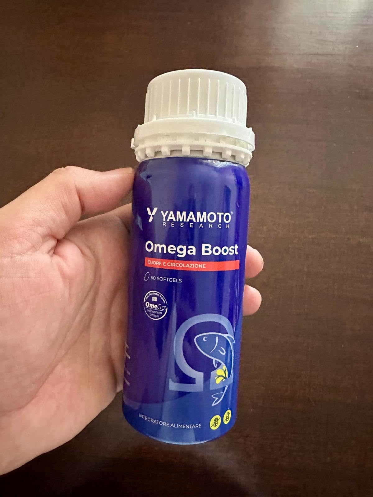 Yamamoto Omega-3 e Cuore e Circolazione Omega Boost integratore omega-3 60 softgel olio di salmone
