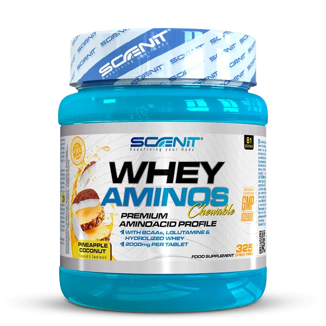 Scenit Nutrition Aminoacidi Whey Aminos compresse masticabili 325 cioccolato doppio