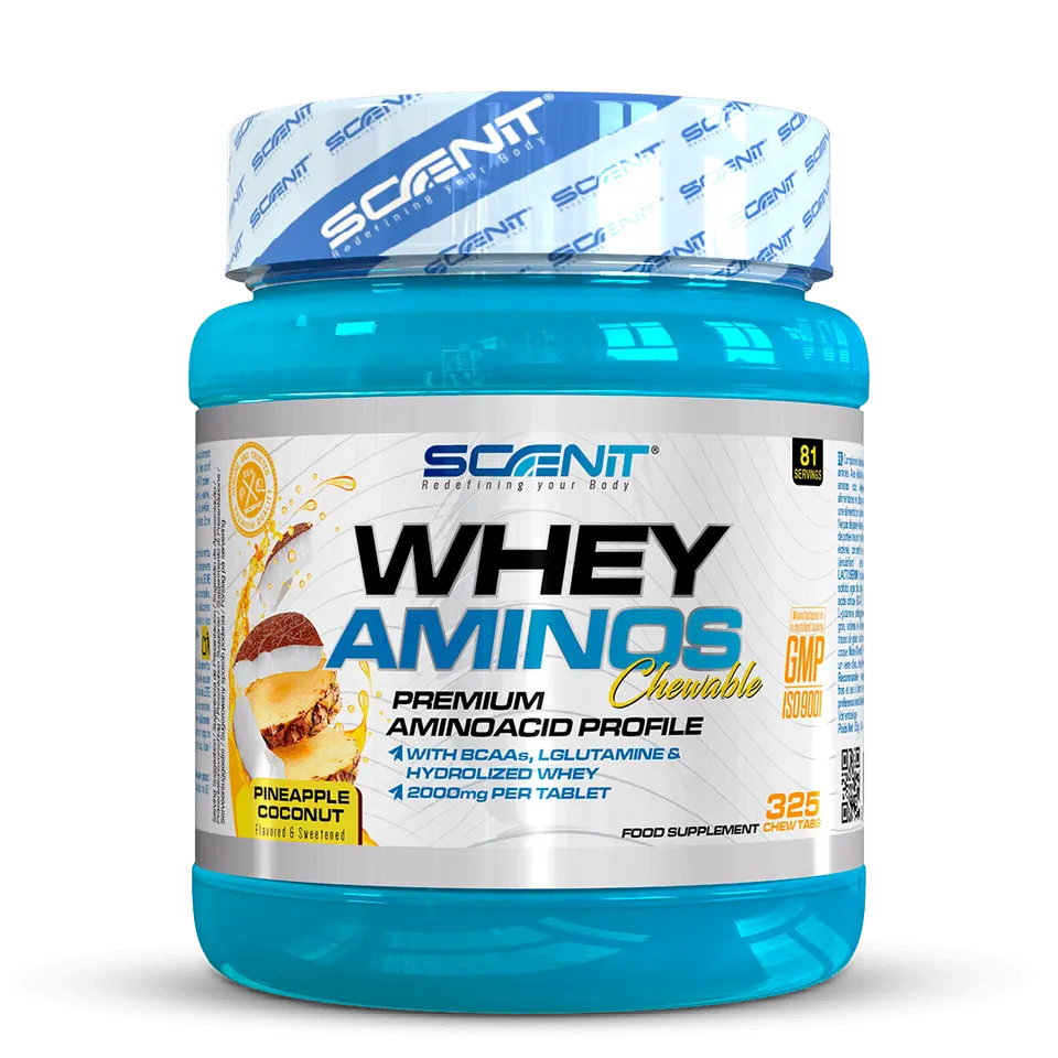 Scenit Nutrition Aminoacidi Whey Aminos compresse masticabili 325 cioccolato doppio
