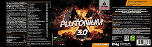 Green Peak Boosters Plutonium 3.0 pre-workout booster 1054 g Arancia Rossa Piccante vegano