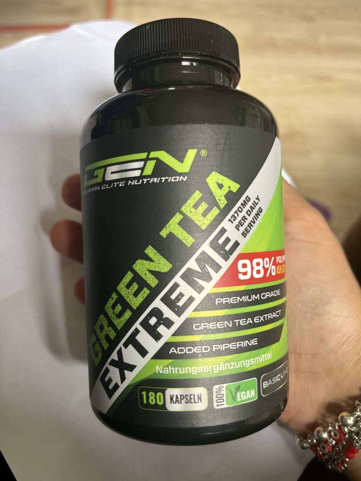 Elite Fat Burners & Cutting Green Tea Extreme integratore 180 capsule vegane
