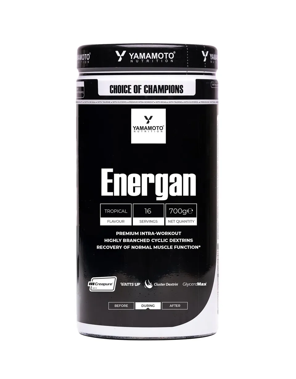 YAMAMOTO Intra-Workout e Post-Workout Energan bevanda 700 g con HBCD