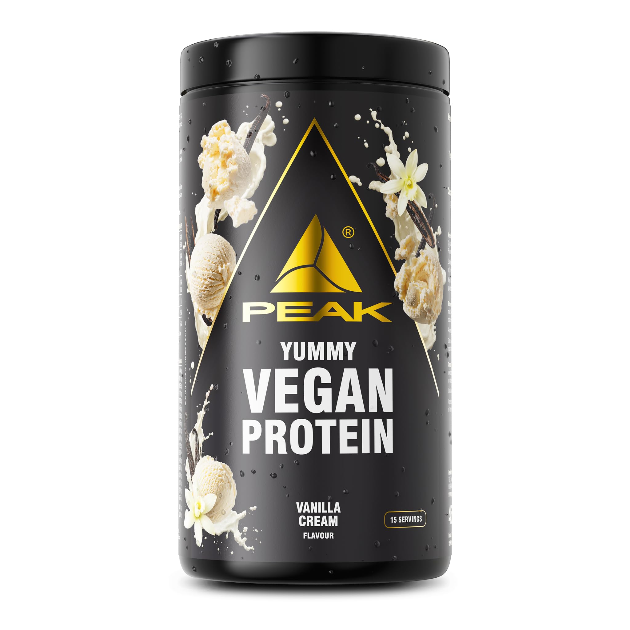 Green Peak Proteins PEAK Yummy Vegan Protein 450 g Brownie al Cioccolato senza glutine