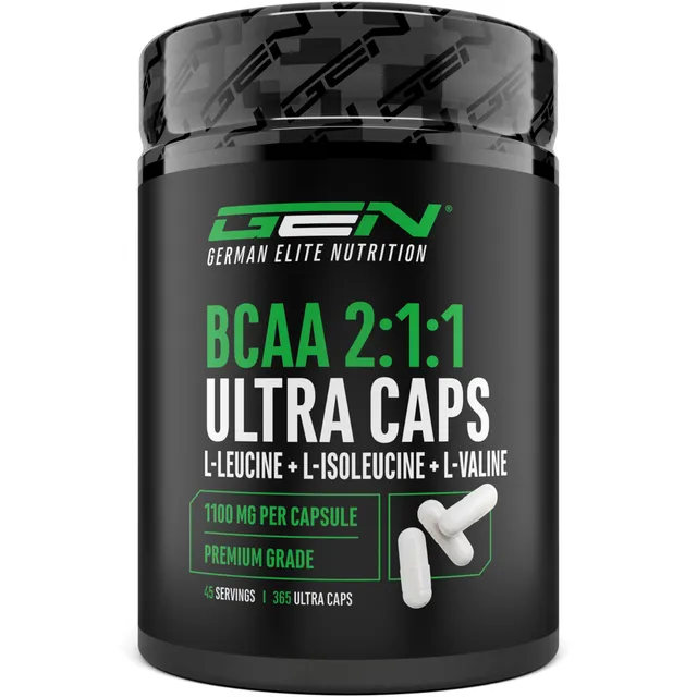 Elite EAA & BCAA BCAA Ultra Caps capsule 365 da 1100 mg rapporto 2:1:1