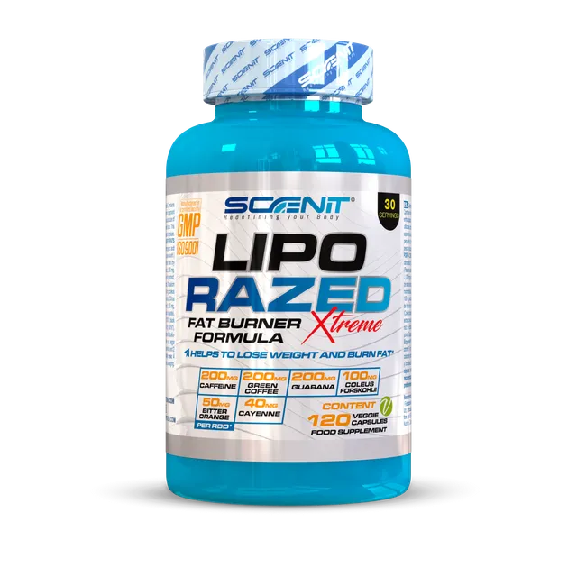 Scenit Nutrition Lipo Razed Xtreme bruciagrassi 120 capsule 19 ingredienti