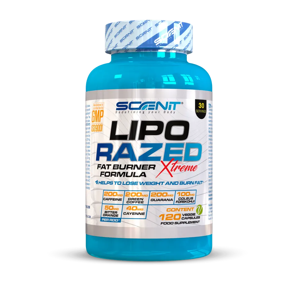 Scenit Nutrition Lipo Razed Xtreme bruciagrassi 120 capsule 19 ingredienti