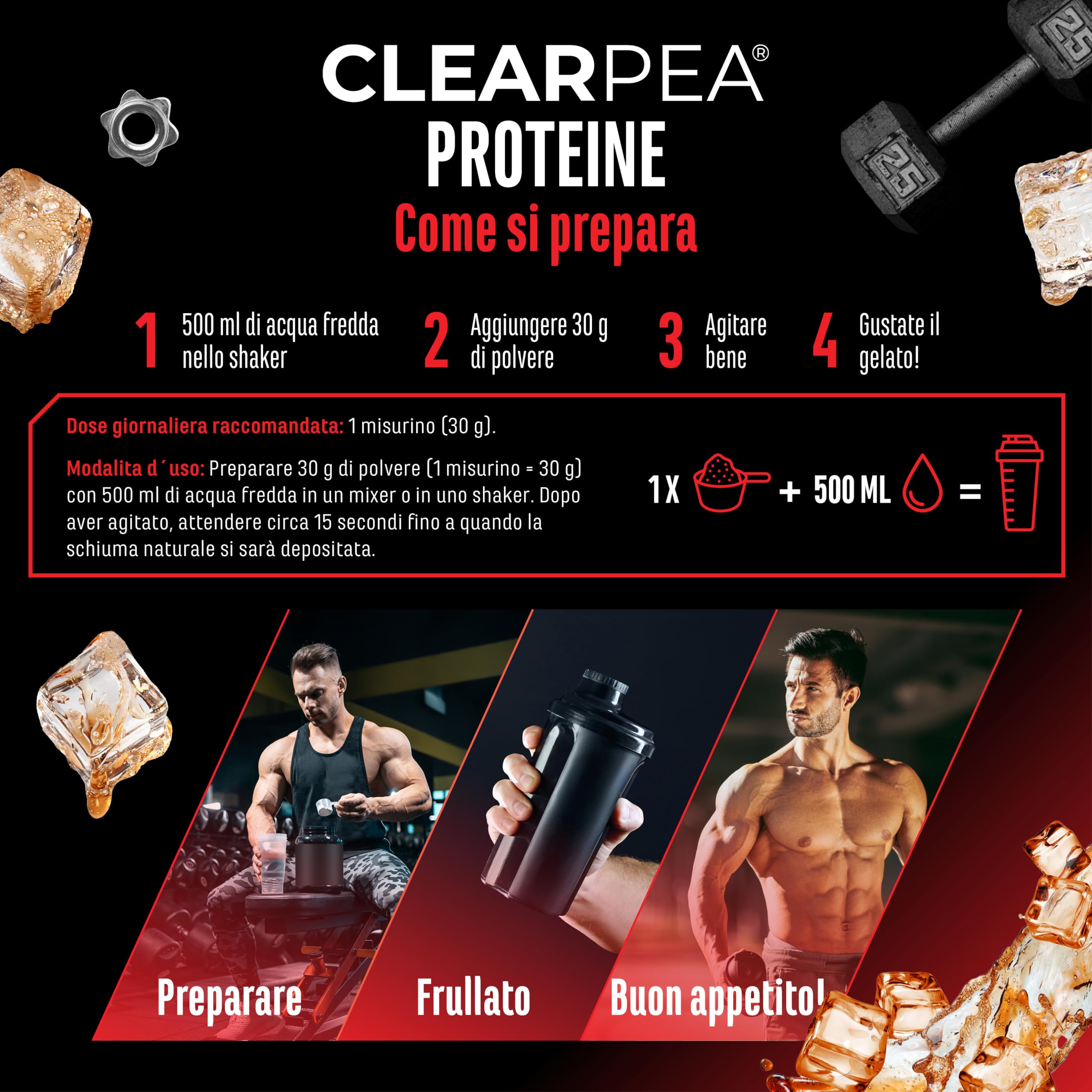 Elite Plant Protein ClearPea proteine vegane in polvere 454 g Cola