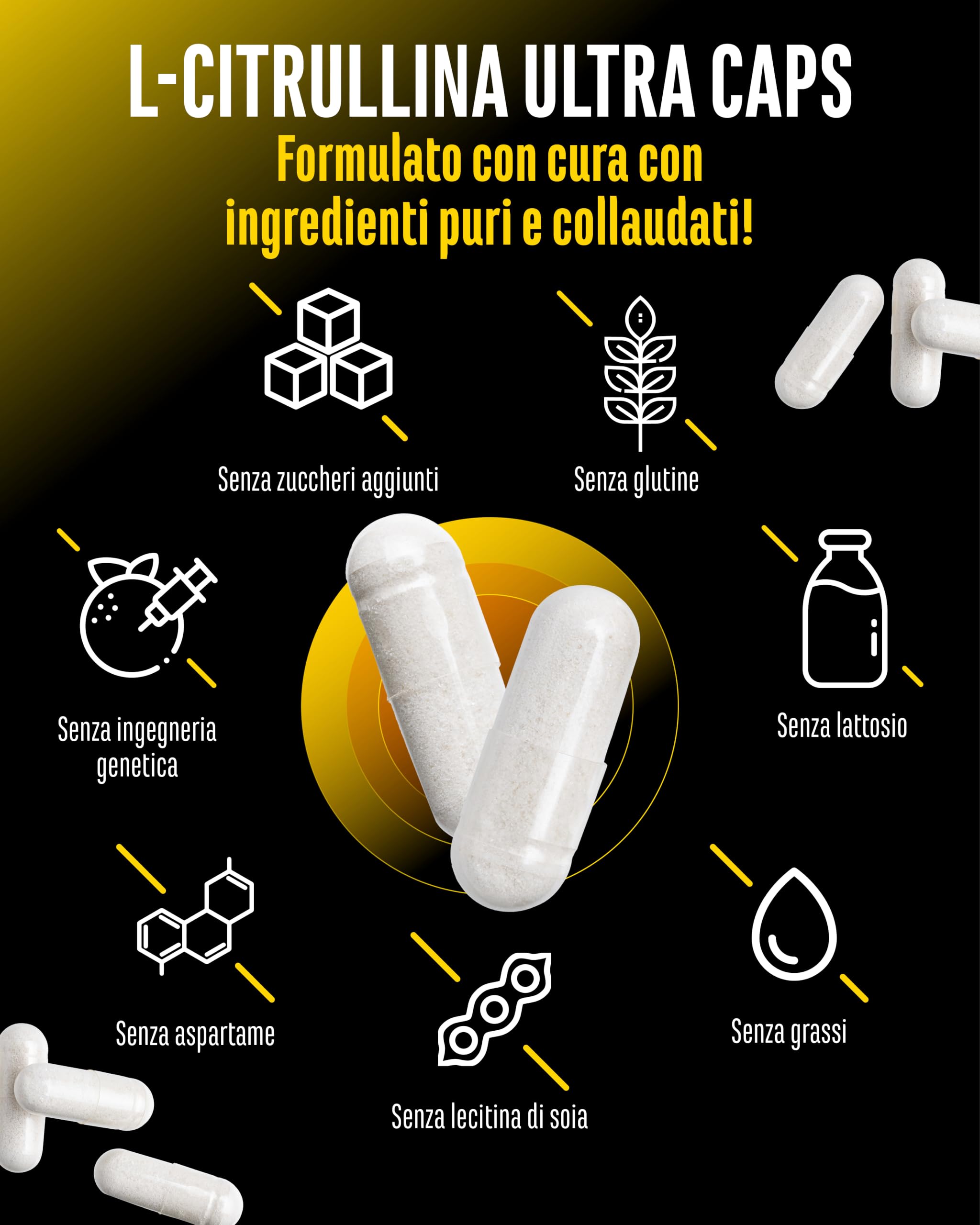 Elite Amino Singles L-Citrullina Ultra Caps 365 capsule da 1100 mg