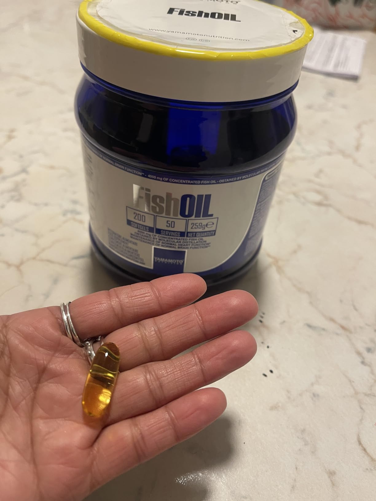 YAMAMOTO Omega-3 e Cuore e Circolazione Fish Oil Molecular Distillation integratore omega-3 200 softgel EPA DHA