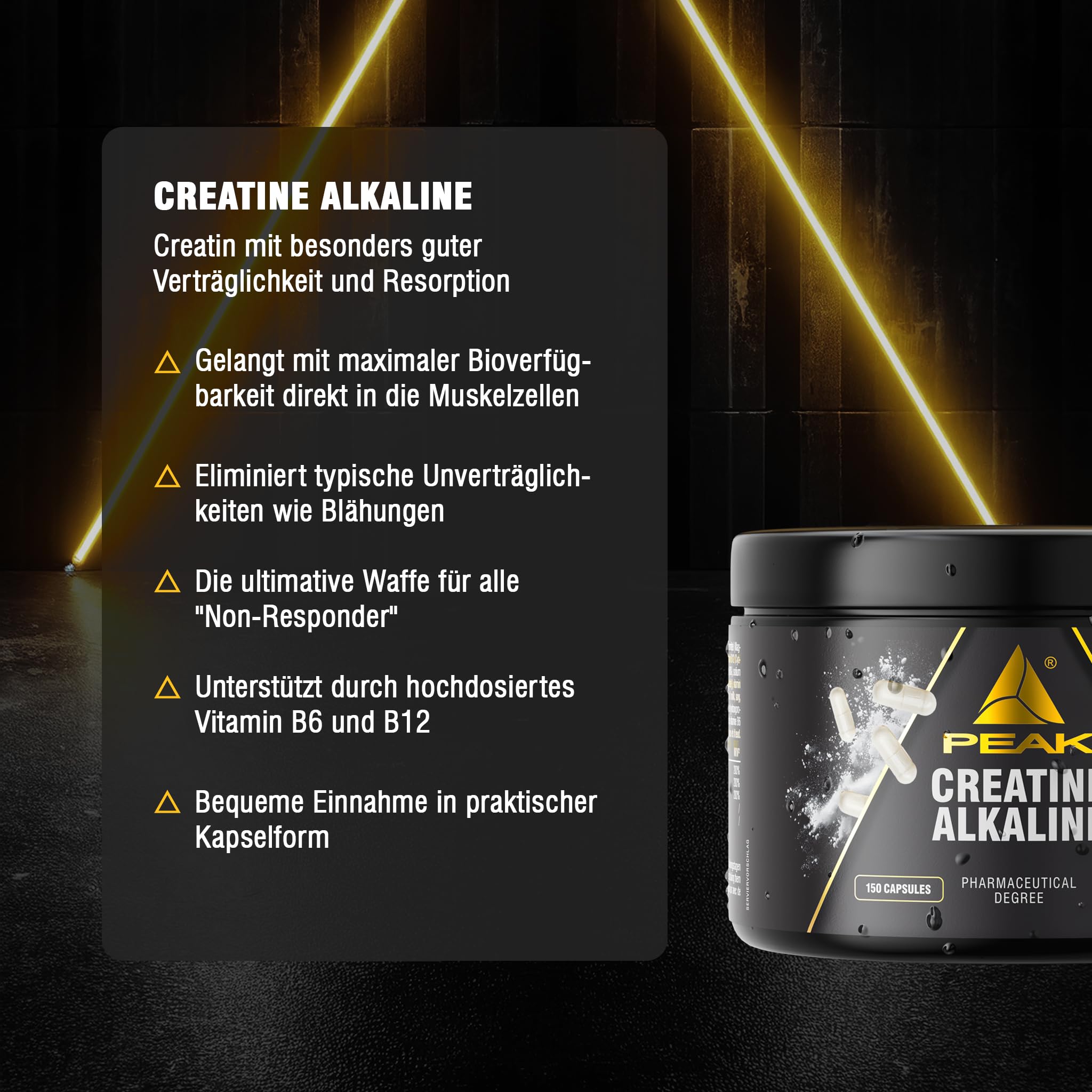 Green Peak Creatine Creatine Alkalin creatina in capsule 150 capsule tamponata