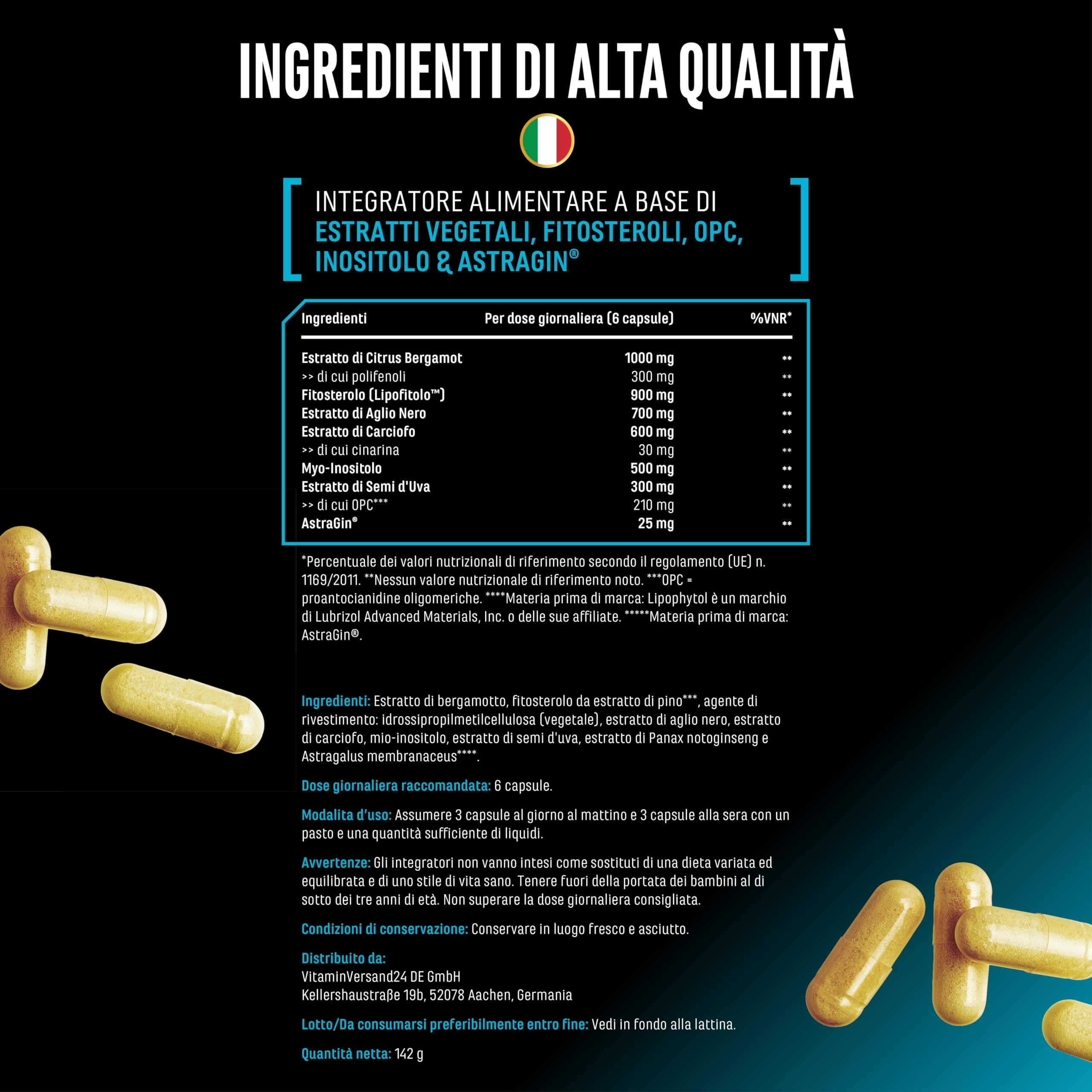Elite Organ, Joint & Health Support Cholest Control capsule 180 vegane