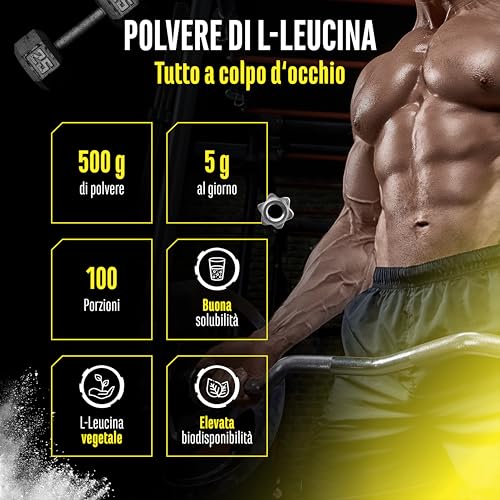 Elite Amino Singles Leucina polvere 500 g alta purezza