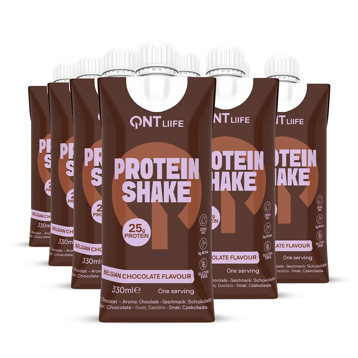 QNT Drinks Protein Shake bevanda proteica vaniglia 12 x 330 ml
