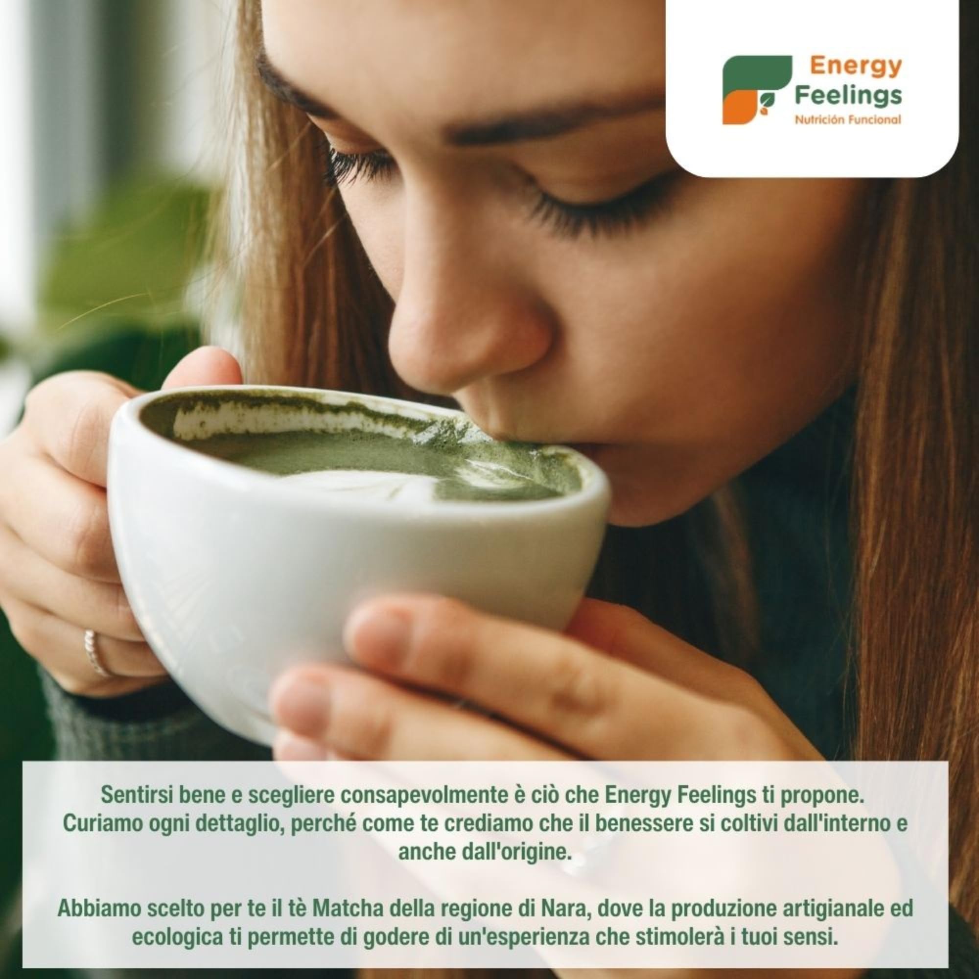 Energy Feelings Batidos Saludables Matcha Latte bevanda matcha bio 200 g vegana