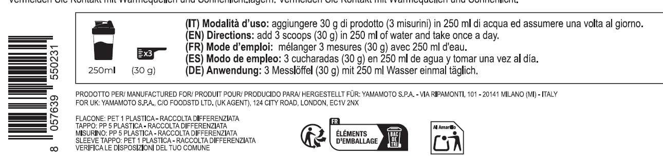 YAMAMOTO Proteine Hydro RAZAN® new formula proteine idrolizzate Cioccolato 2000 g Optipep 90