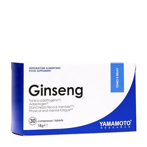 YAMAMOTO Sonno, Benessere Mentale e Memoria Ginseng compresse 30 pezzi