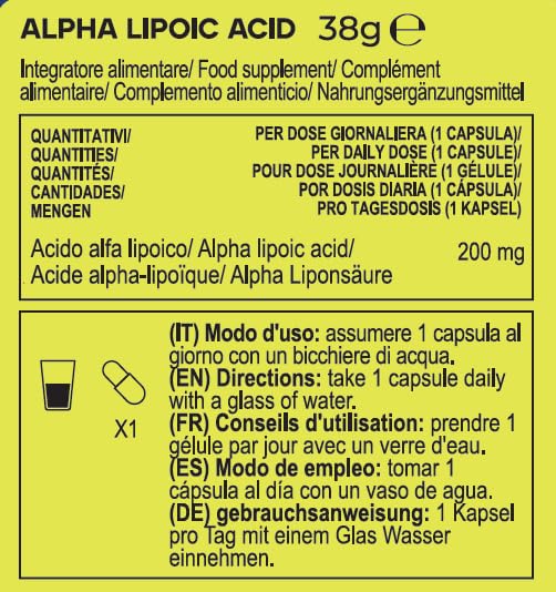 YAMAMOTO Antiossidanti Alpha LIPOIC ACID capsule 200 mg 100 capsule