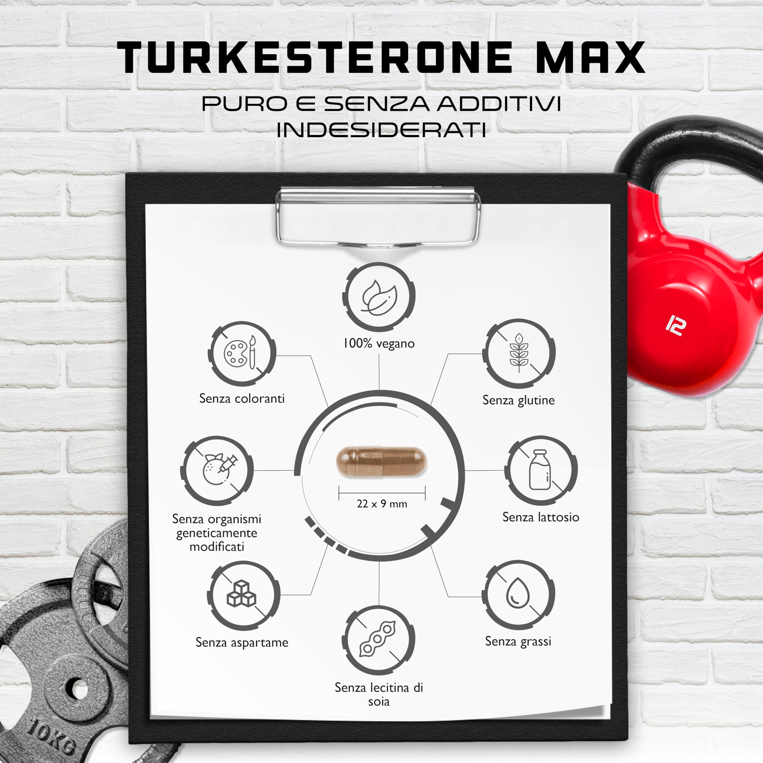 Elite Testo & Vitality Botanicals Turkesterone Max integratore 90 capsule 1510 mg
