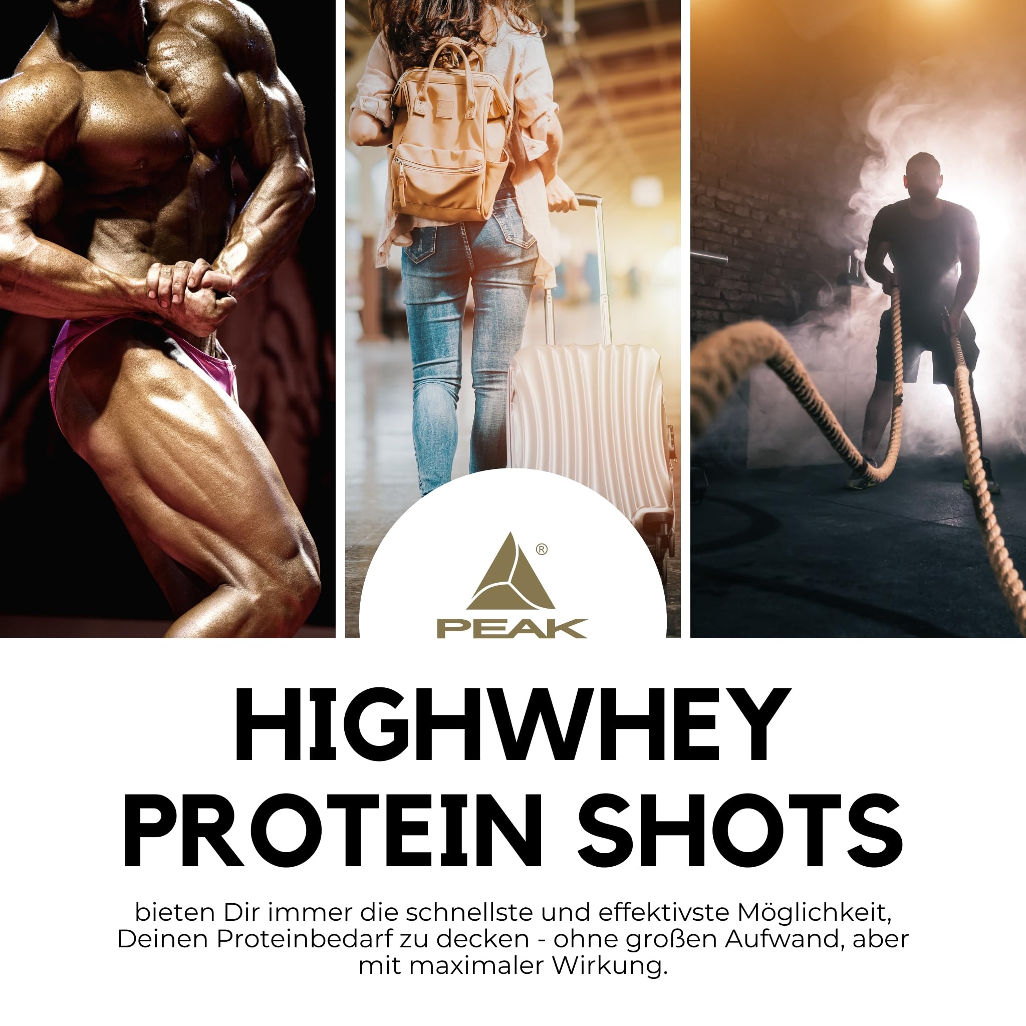 Green Peak Proteins PEAK HIGHWHEY protein shot 12 x 100 ml multifrutto 20 g proteine
