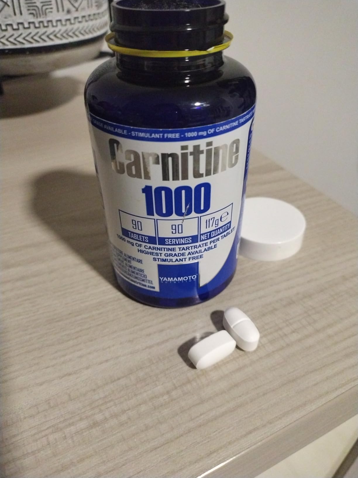 YAMAMOTO Aminoacidi e BCAAs Carnitine 1000 integratore carnitina 90 compresse 1000 mg