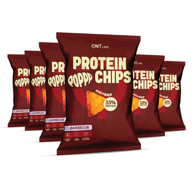 QNT Protein Bars Protein Chips snack barbecue 12 x 50 g 33% proteine