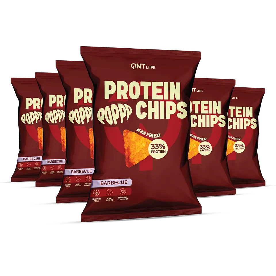 QNT Protein Bars Protein Chips snack barbecue 12 x 50 g 33% proteine