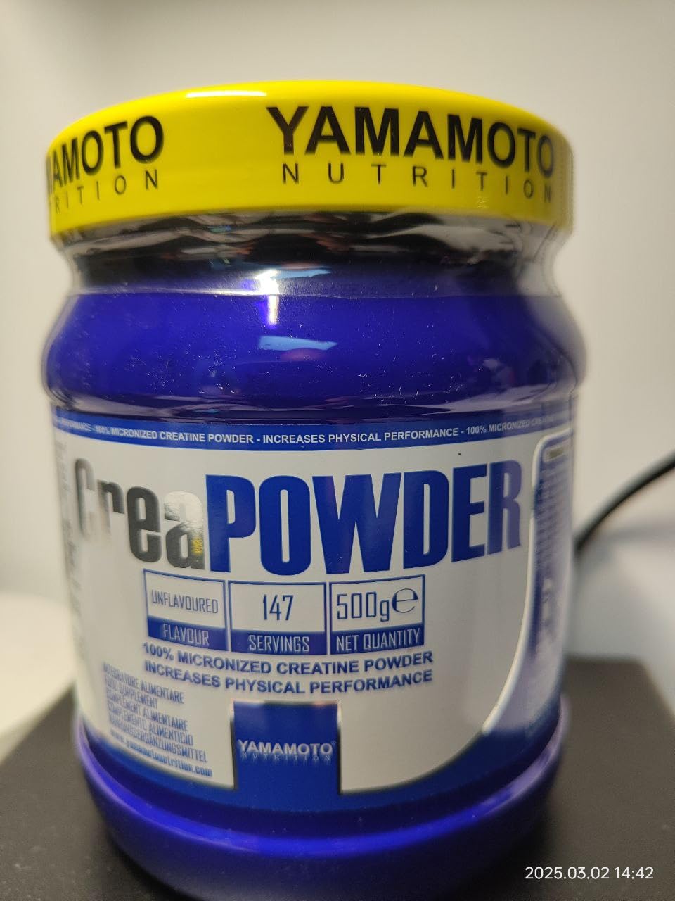 YAMAMOTO Creatina Crea Powder creatina in polvere 1000 g monoidrato pura
