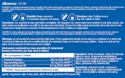 YAMAMOTO Sali Minerali Alkamox compresse 30 pezzi potassio e magnesio