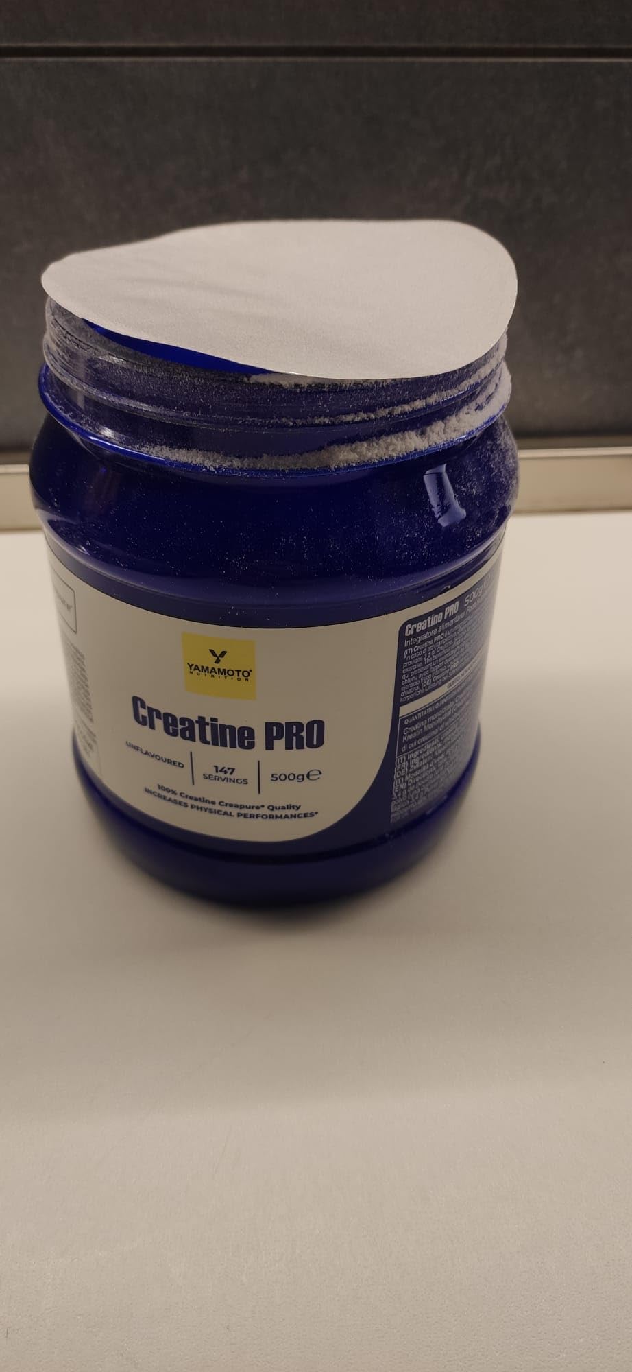 YAMAMOTO Creatina Crea Powder Creapure creatina in polvere 500 g micronizzata
