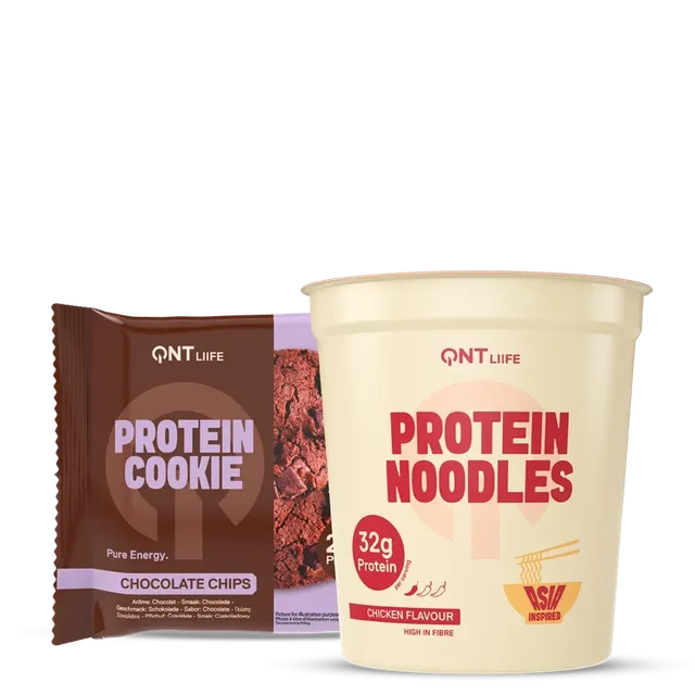 QNT Bundles Protein Noodles & Protein Cookie Pack bundle 12×66 g + 12×60 g