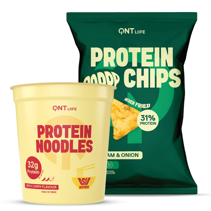 QNT Bundles Protein Noodles & Protein Chips Pack 12+12 gusti a scelta
