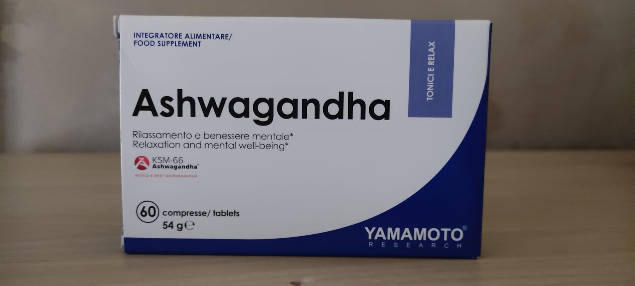 YAMAMOTO Sonno, Benessere Mentale e Memoria Ashwagandha capsule 30 capsule KSM-66