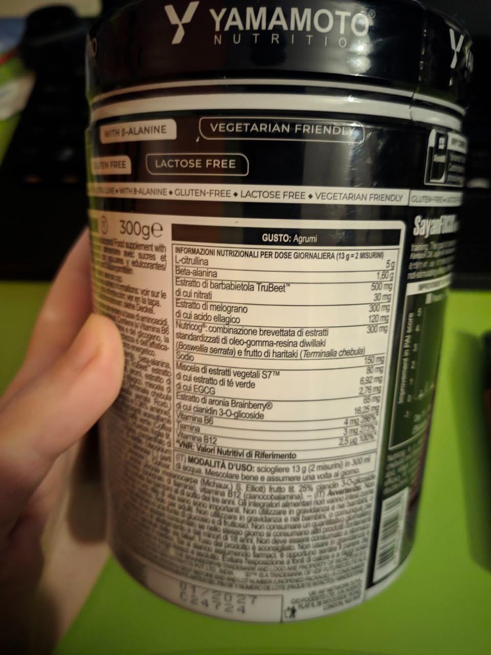 Yamamoto Pre-Workout SayanFOCUS NO STIM pre-workout senza caffeina