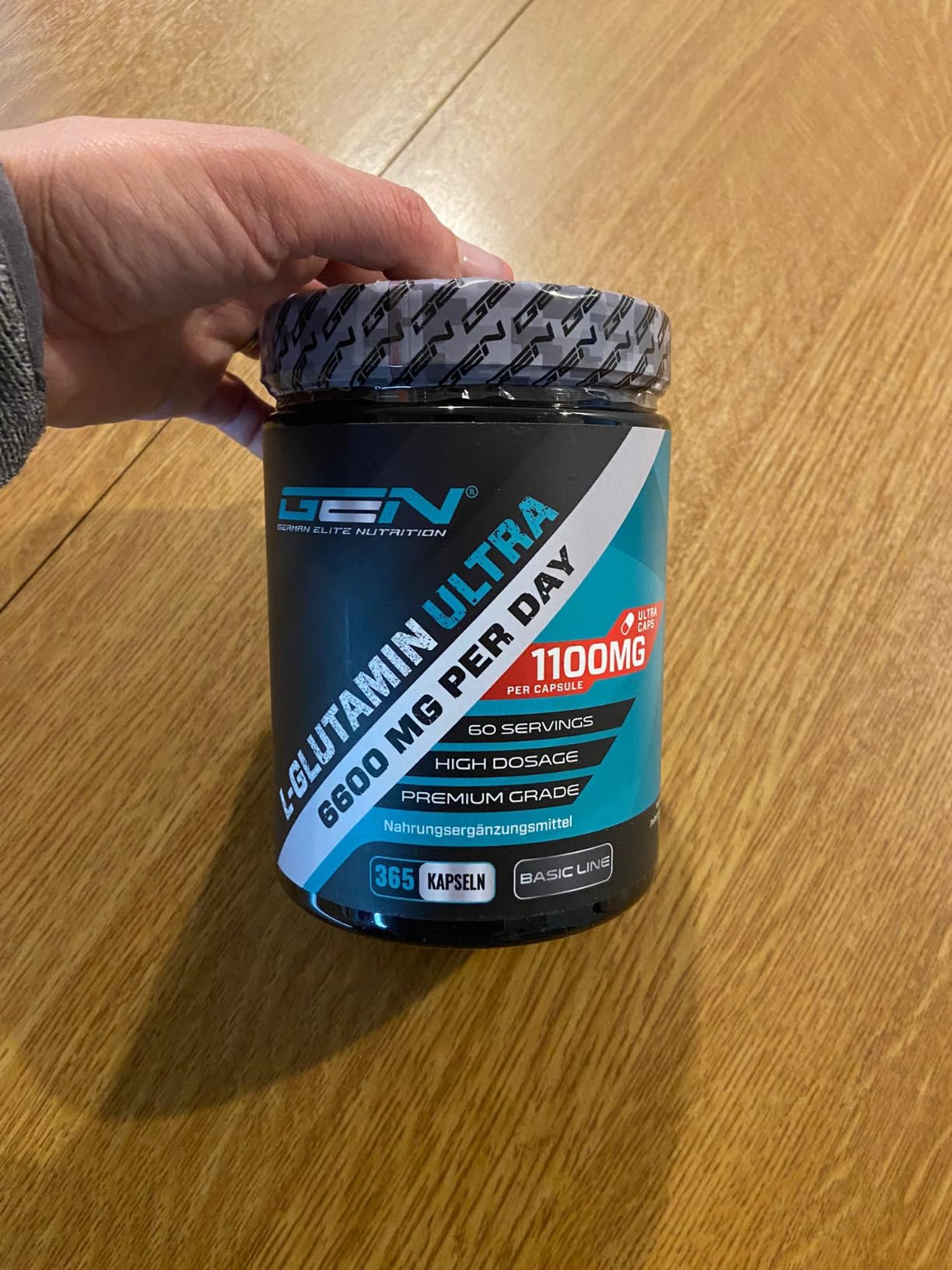 Elite Amino Singles L-Glutammina Ultra Caps 365 capsule da 1100 mg