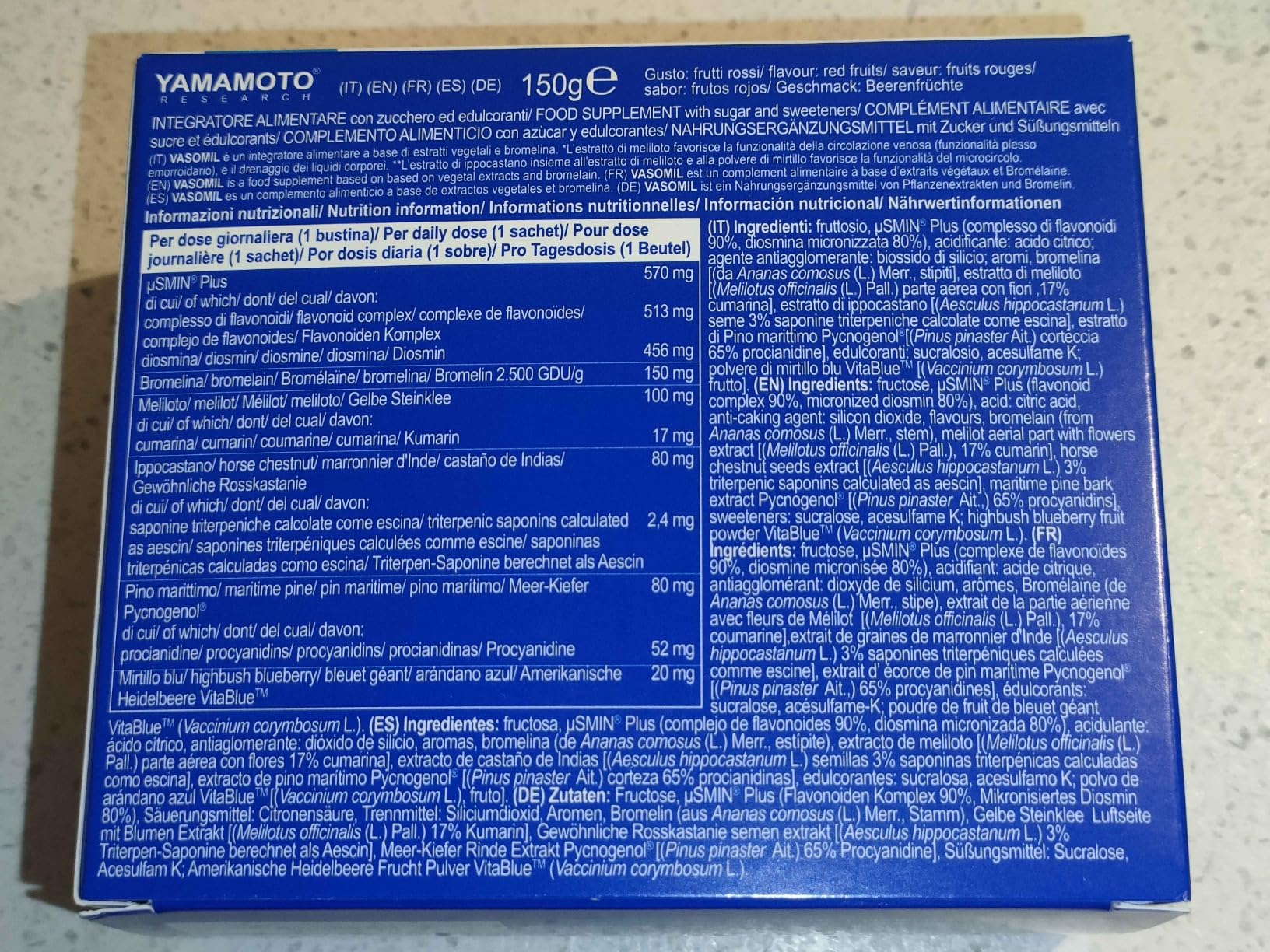 Yamamoto Omega-3 e Cuore e Circolazione Vasomil bustine 30 per microcircolo
