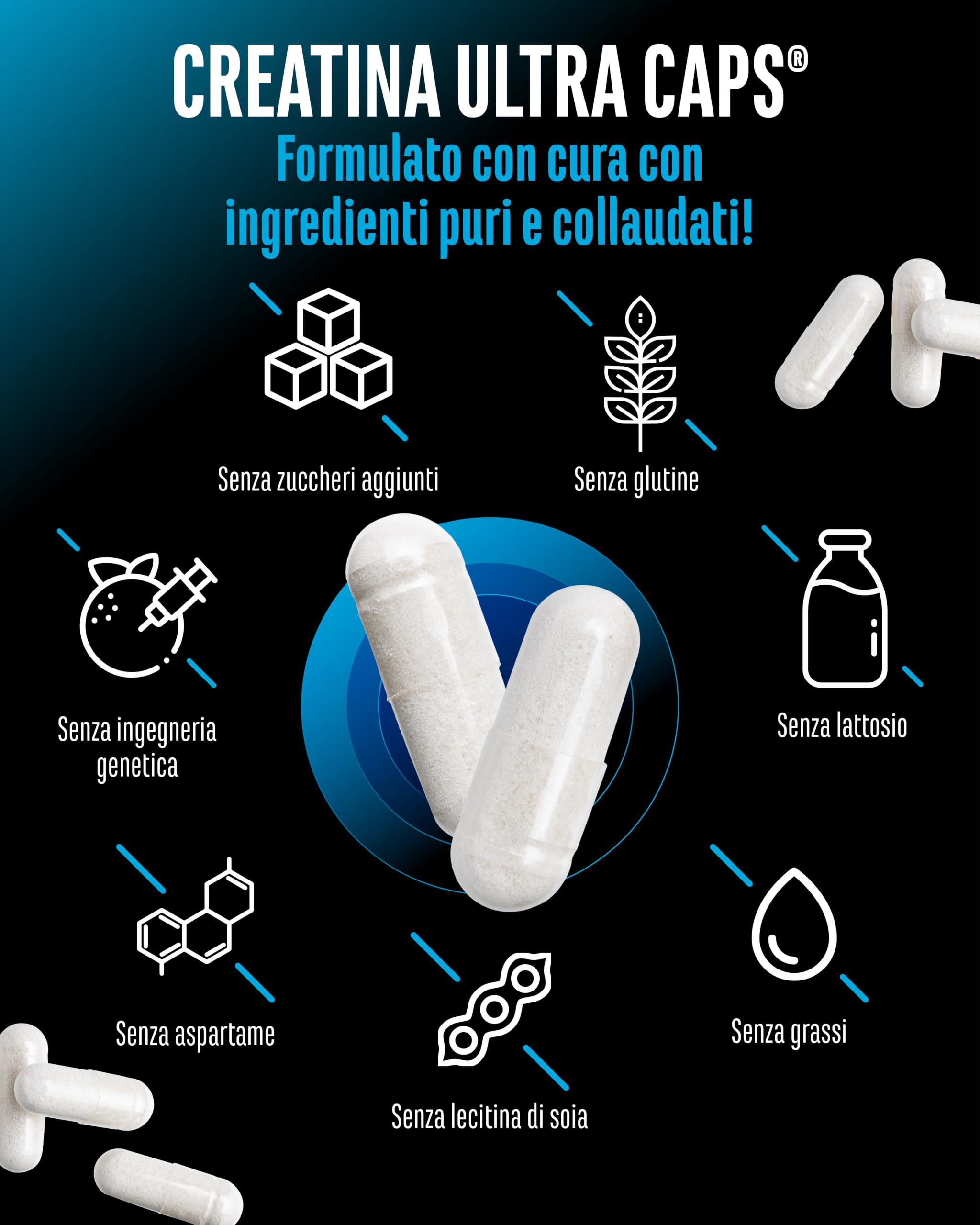 Elite Creatine Ultra Caps® capsule 420 pezzi monoidrato