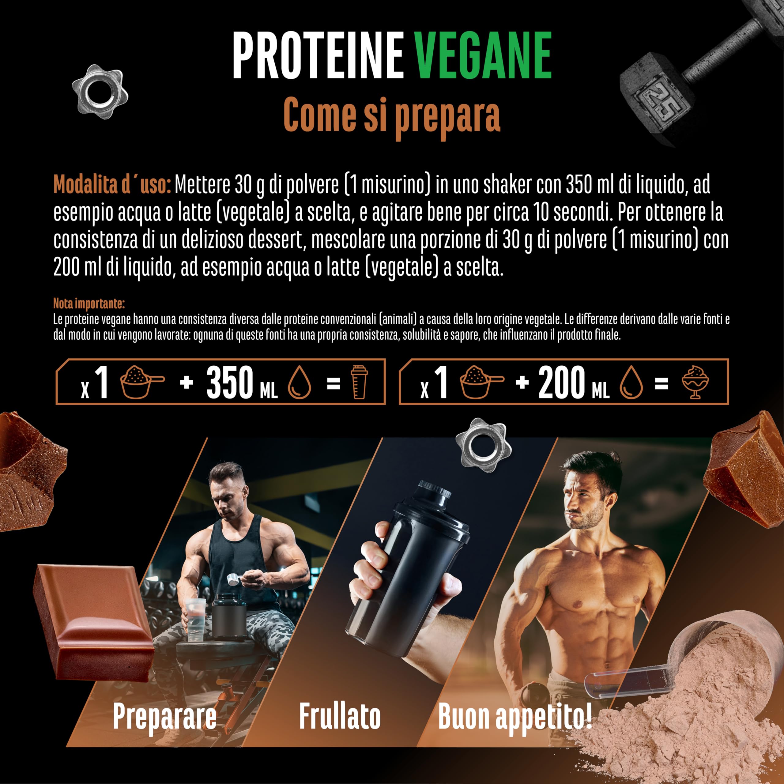 Elite Plant Protein Vegan Proteine in Polvere Cioccolato 750 g senza soia