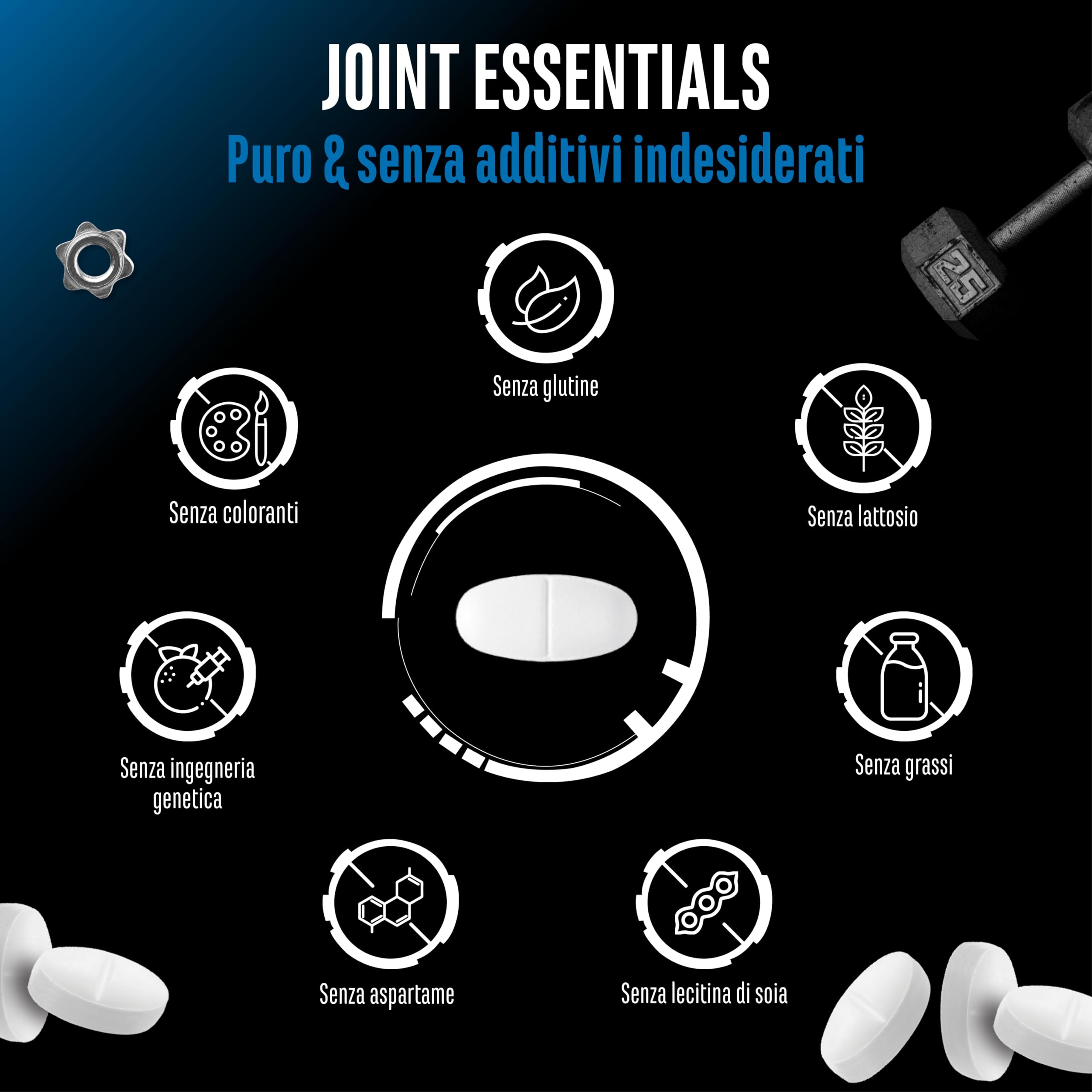 Elite Organ, Joint & Health Support Joint Essentials integratore 180 compresse senza glutine