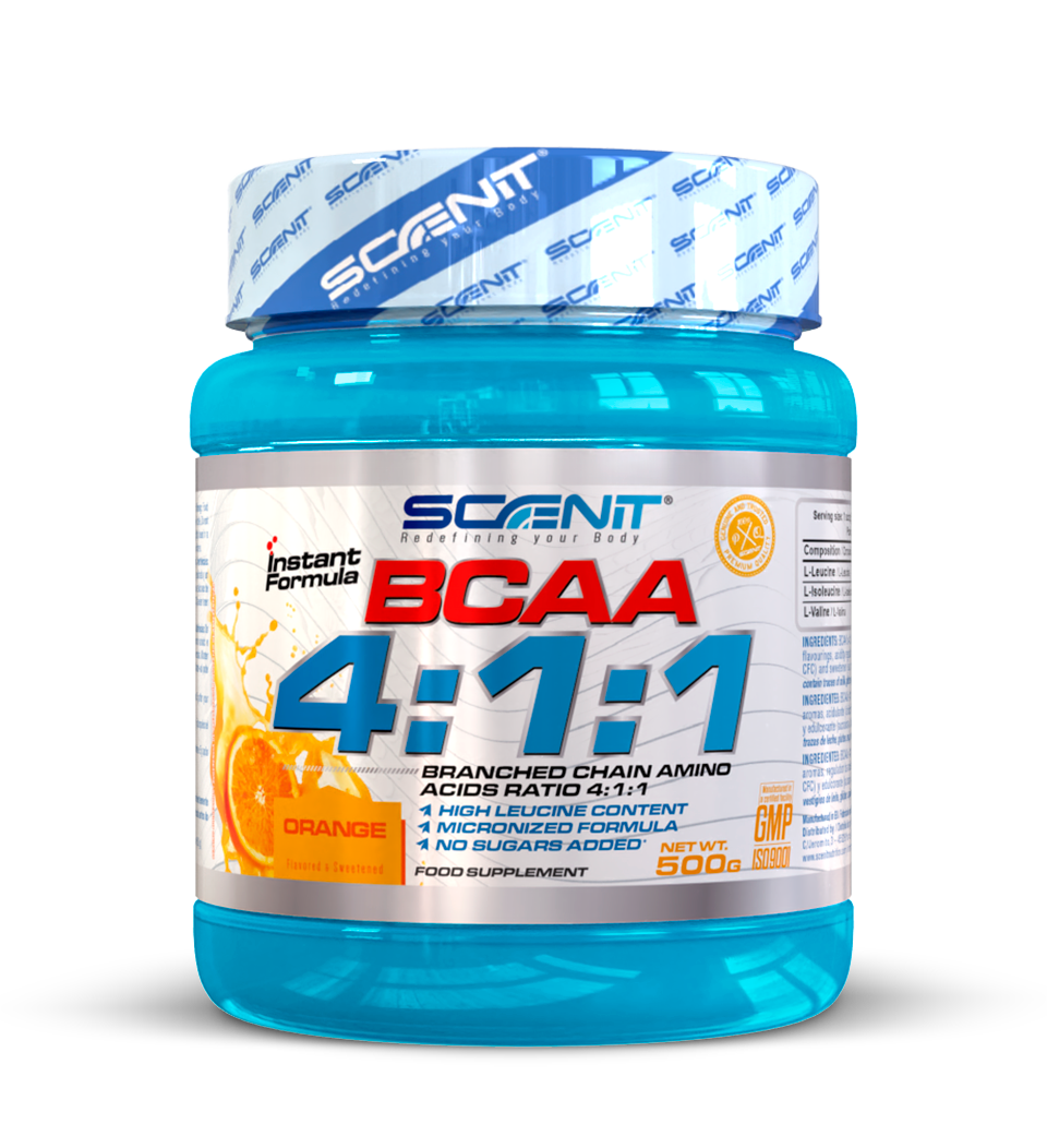 Scenit Nutrition Aminoácidos BCAA 4:1:1 aminoacidi in polvere