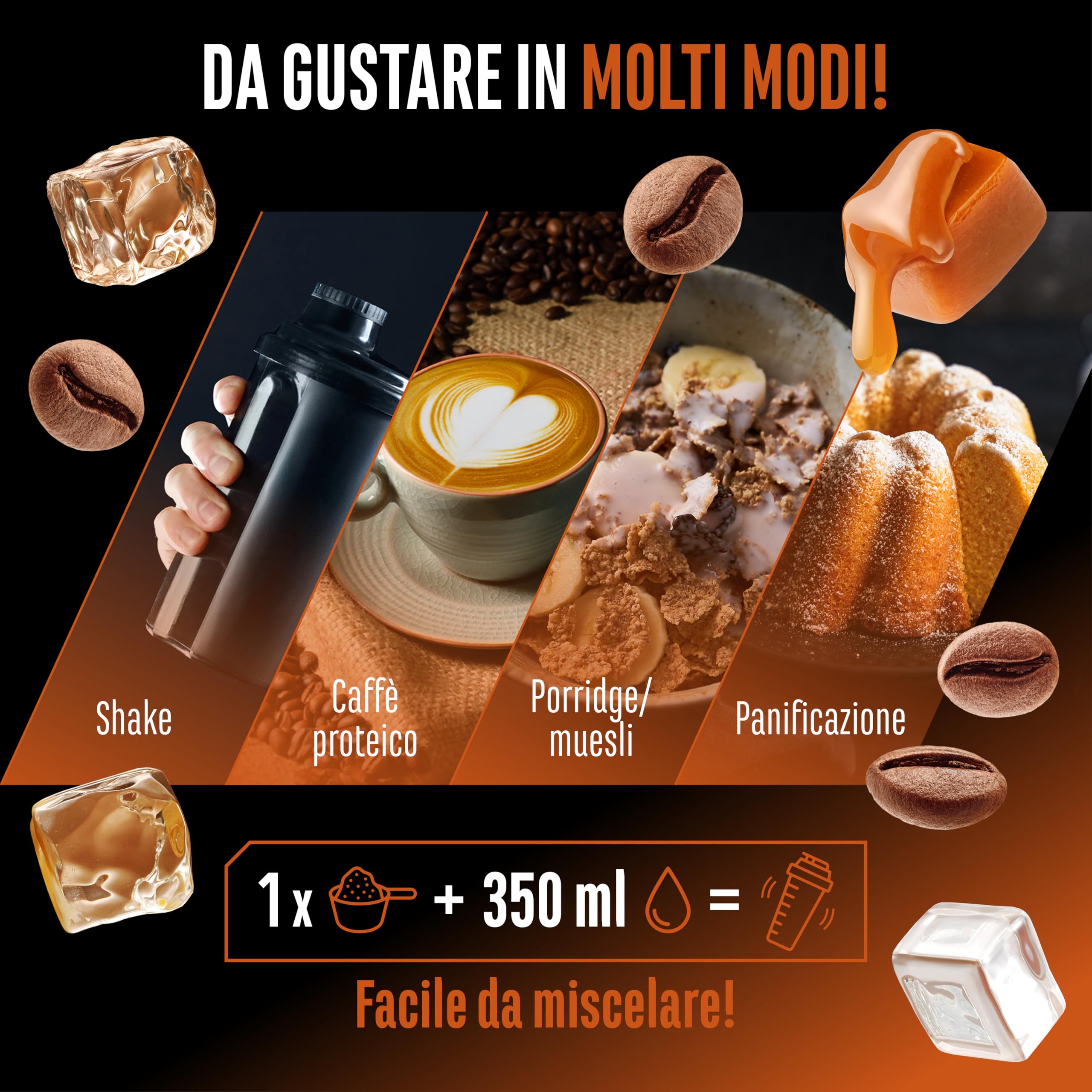 Elite Whey Protein Wheypresso Protein Coffee proteine whey Caramello 908 g caffeina
