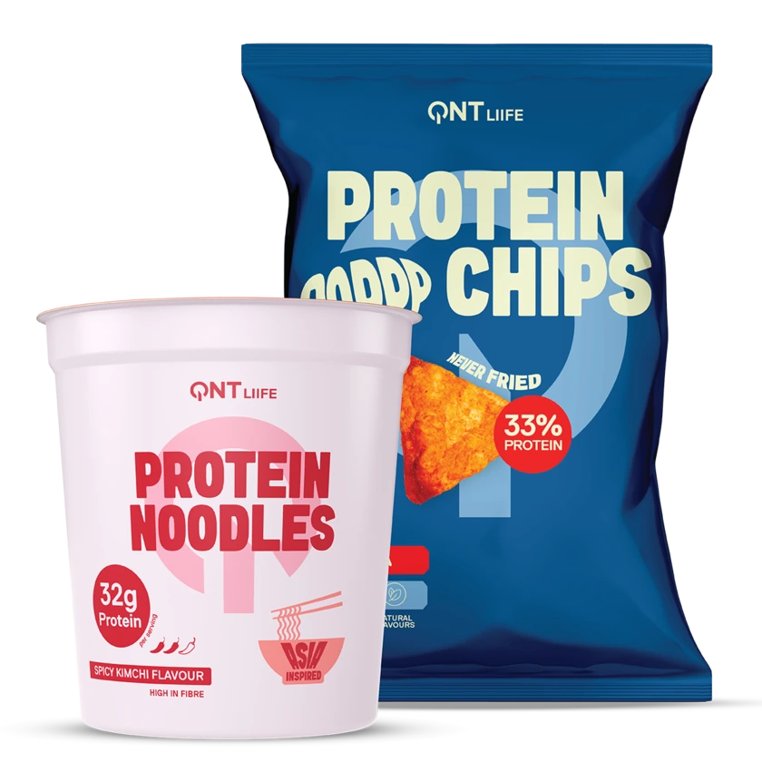 QNT Bundles Protein Noodles & Protein Chips Pack 12+12 gusti a scelta
