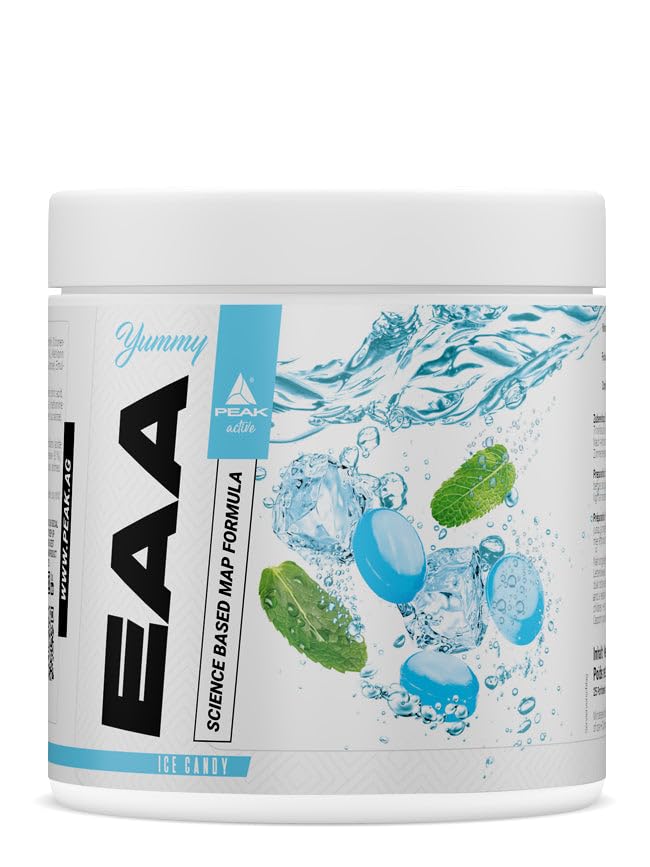 Green Peak Amino acids PEAK Yummy EAA aminoacidi in polvere 400 g amarena