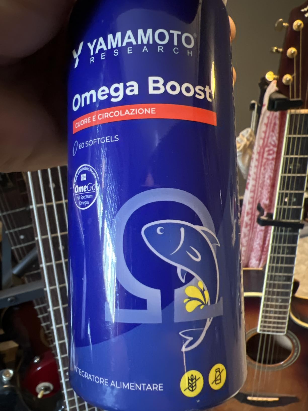 Yamamoto Omega-3 e Cuore e Circolazione Omega Boost integratore omega-3 60 softgel olio di salmone