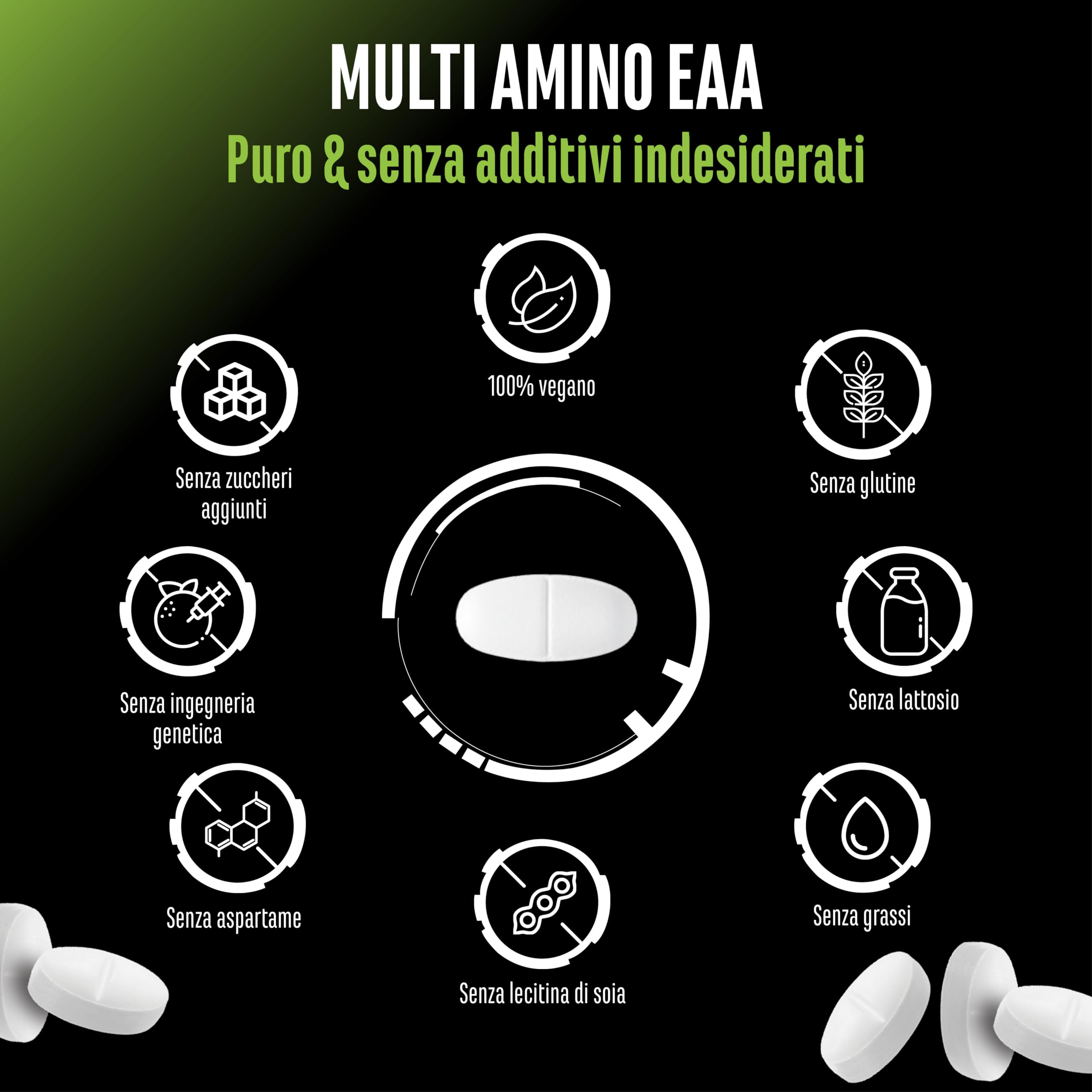 Elite EAA & BCAA Multi Amino-EAA Pattern Code compresse 500 da 1000 mg