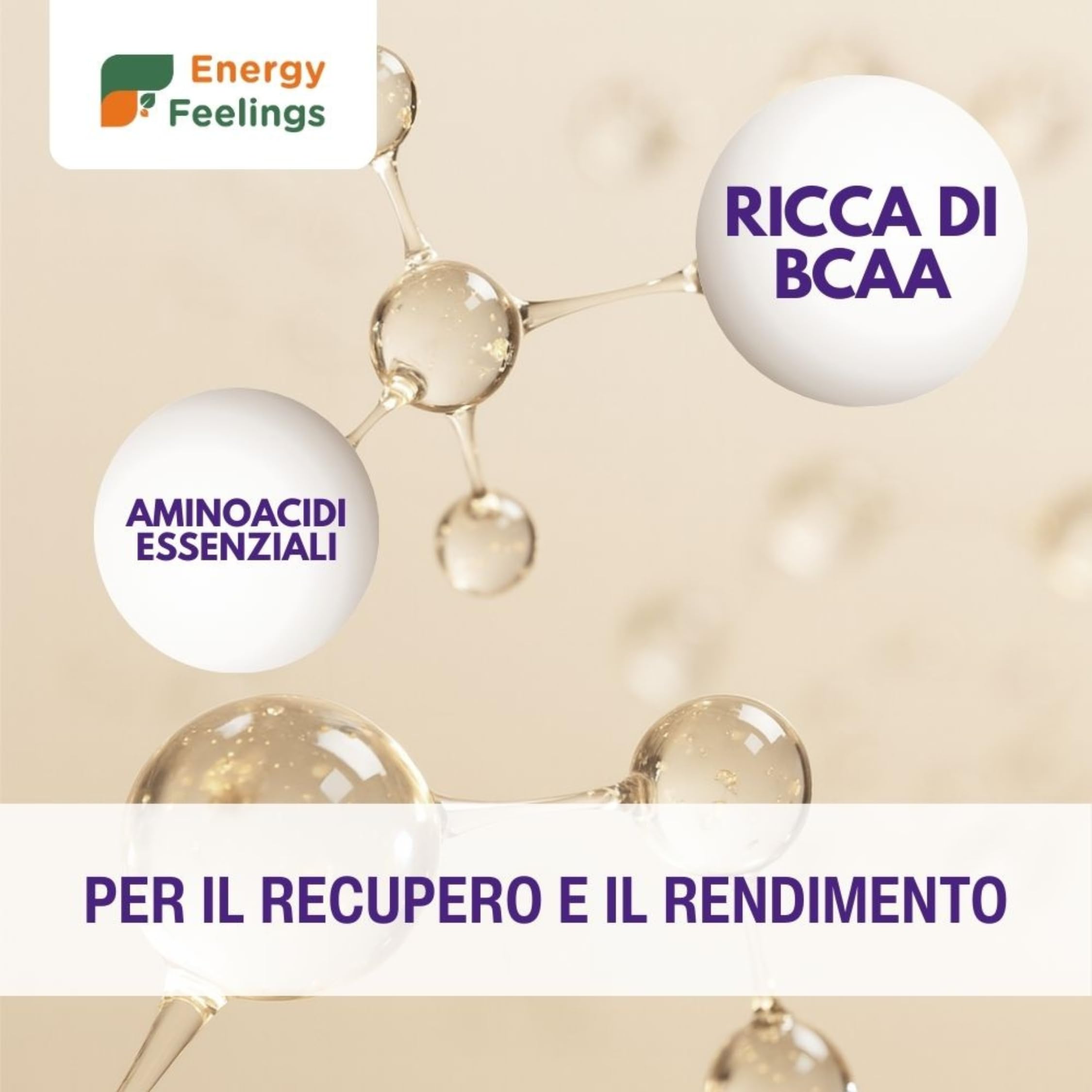 Energy Feelings Proteine vegane di lievito nutrizionale in polvere 1 kg neutre 82%